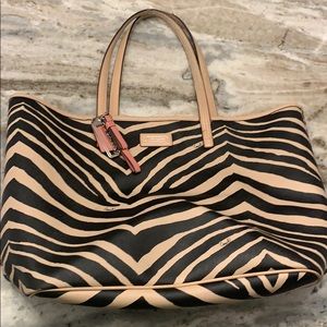 Zebra print Coach Purse